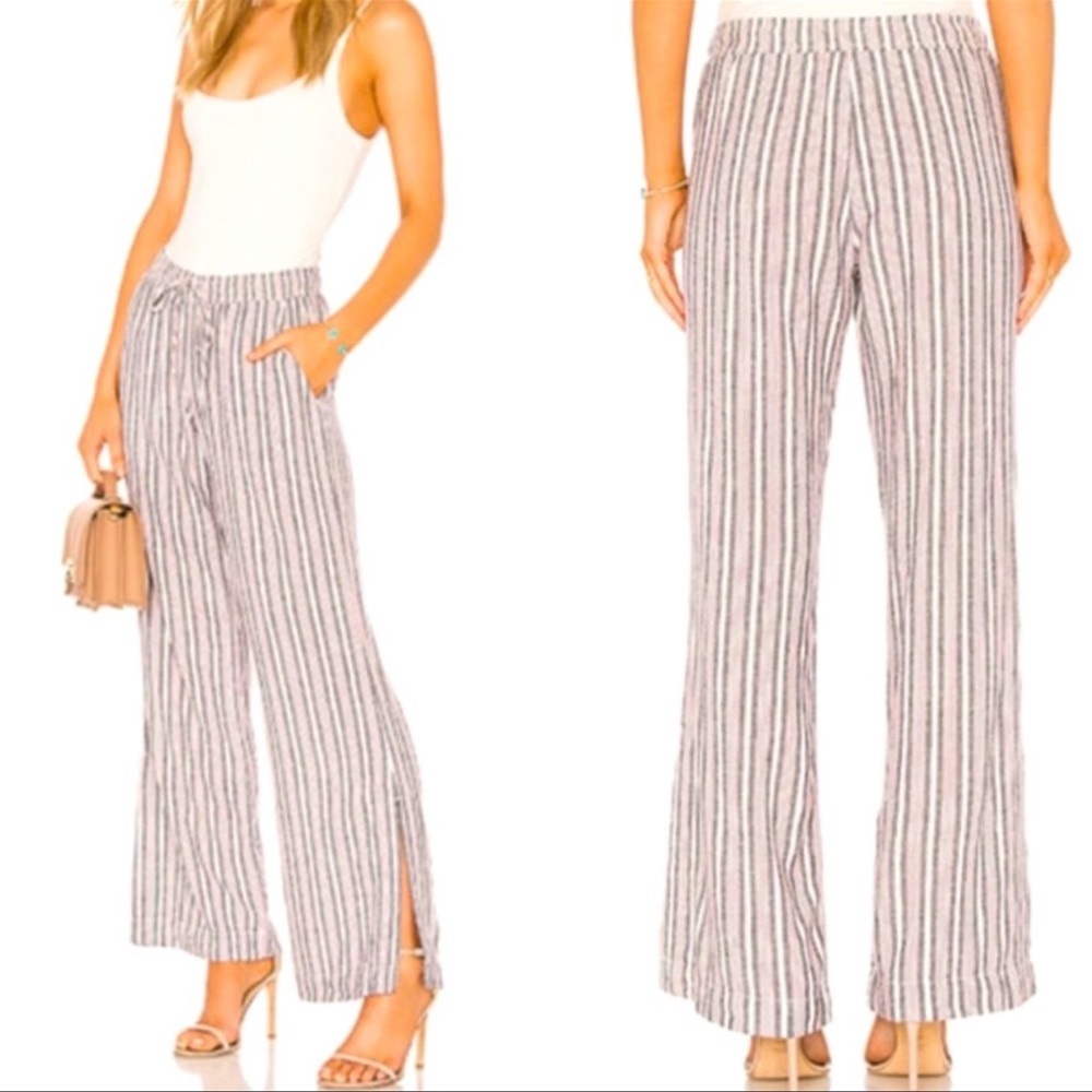 Cloth & Stone Striped Wide Leg Pants